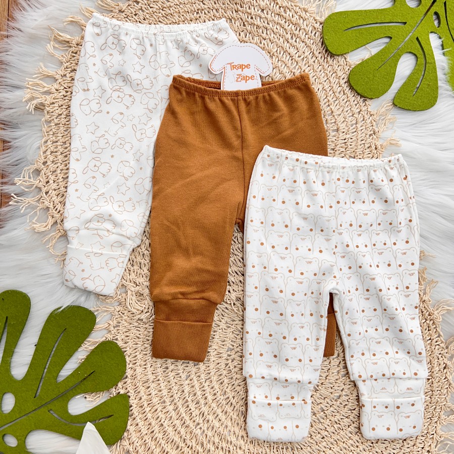 Kit 3 calças- Ursinhos, ferrugem, cachorrinho